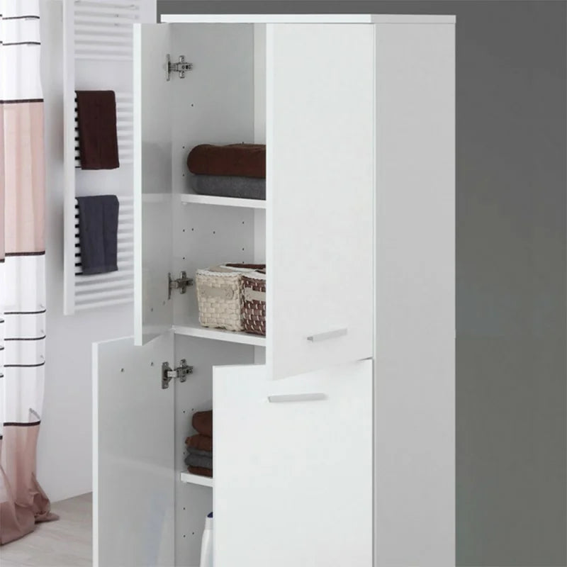 Armadio o scarpiera a quattro ante Cubi&Co serie Star 60x154 cm - Bianco lucido 3