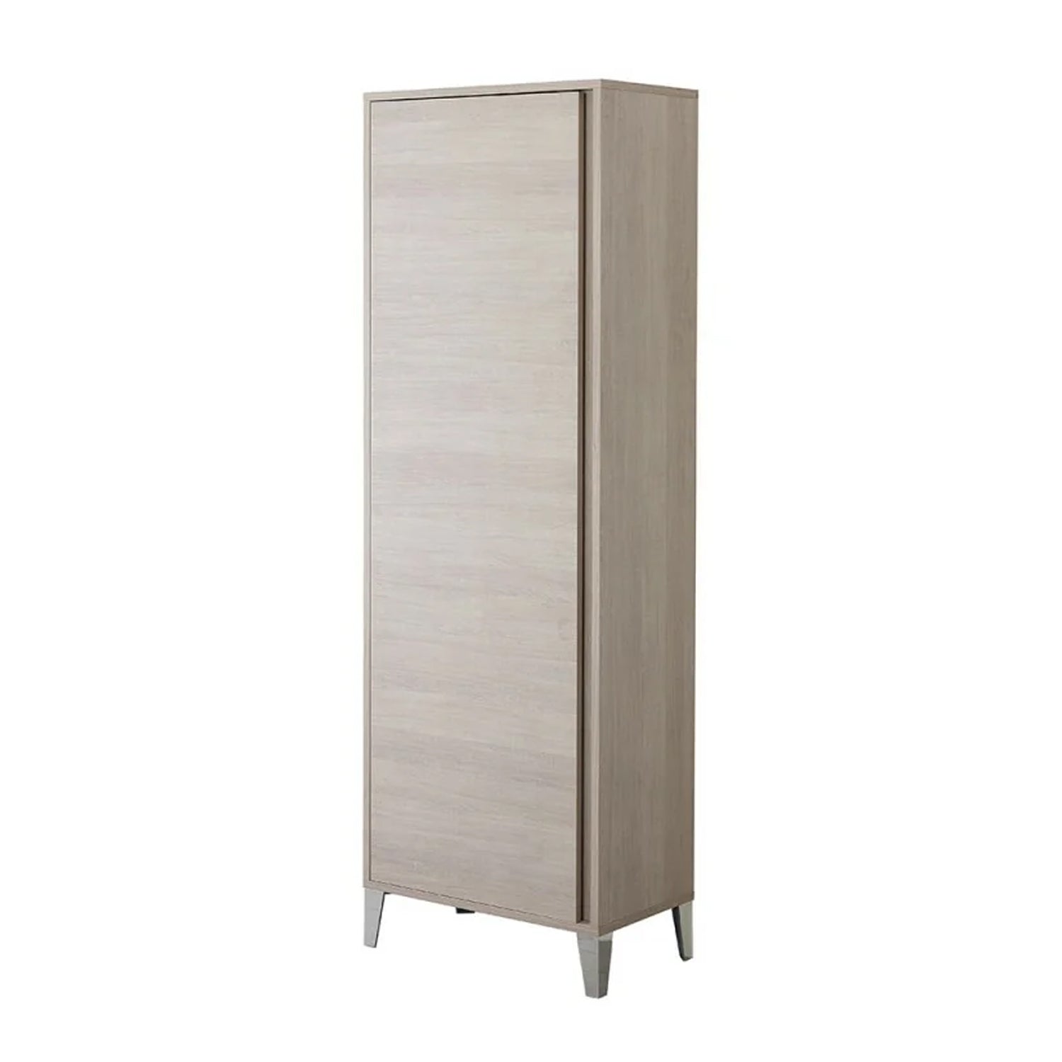 Colonna armadio portascopa Cubi&Co serie Mondial con chiusura slow motion 60x183x35 cm - Rovere chiaro