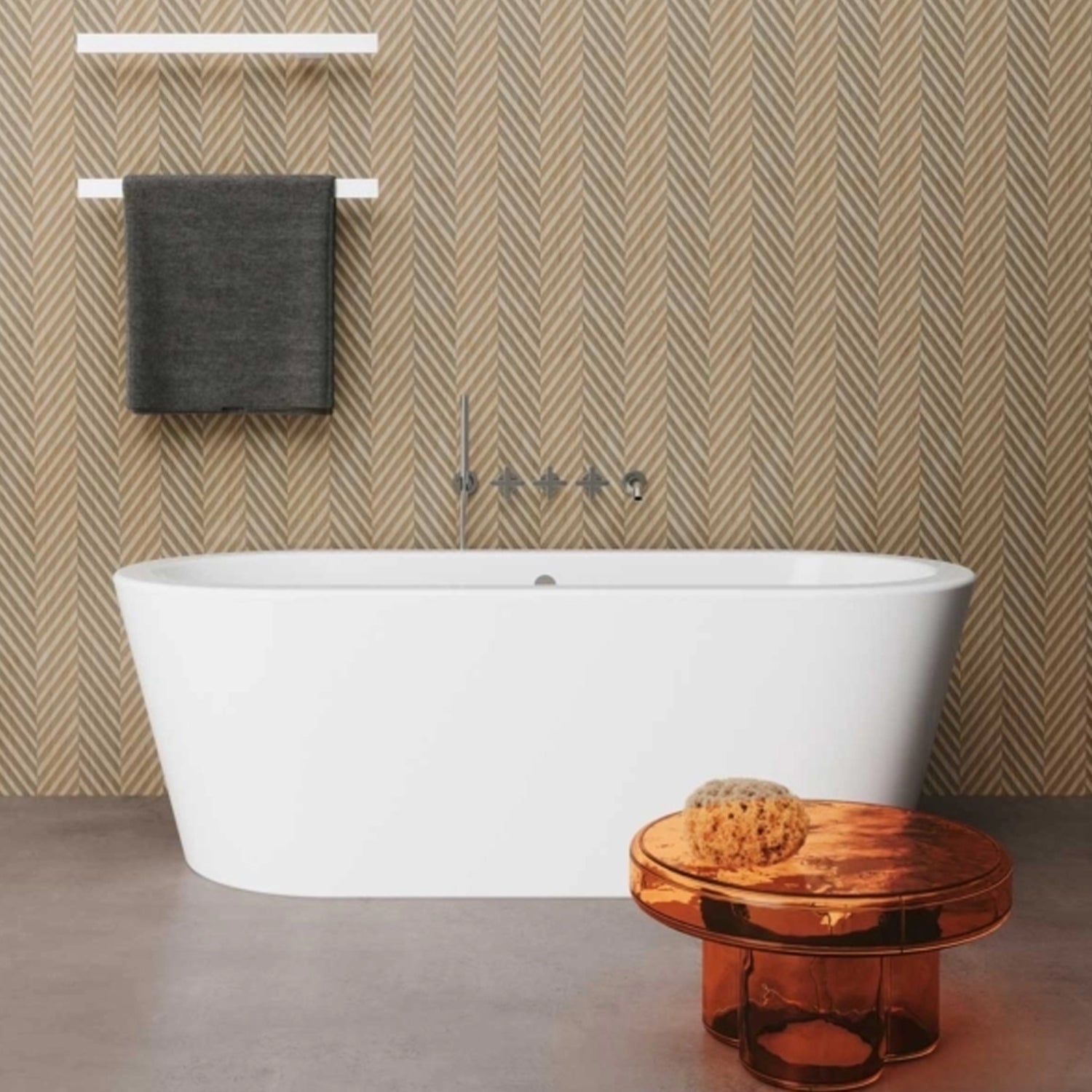 Vasca da bagno Azzurra serie Forma 180x80x60 cm - Bianco lucido by CeramicStore | Lo specialista del tuo bagno