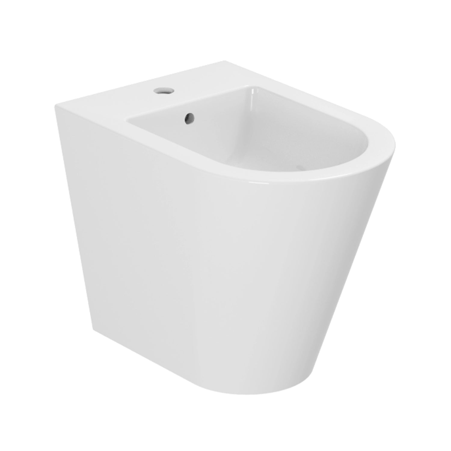  Sanitari a terra 54x37x42H cm serie Forma di Azzurra Ceramica con sedile soft close - Bianco lucido