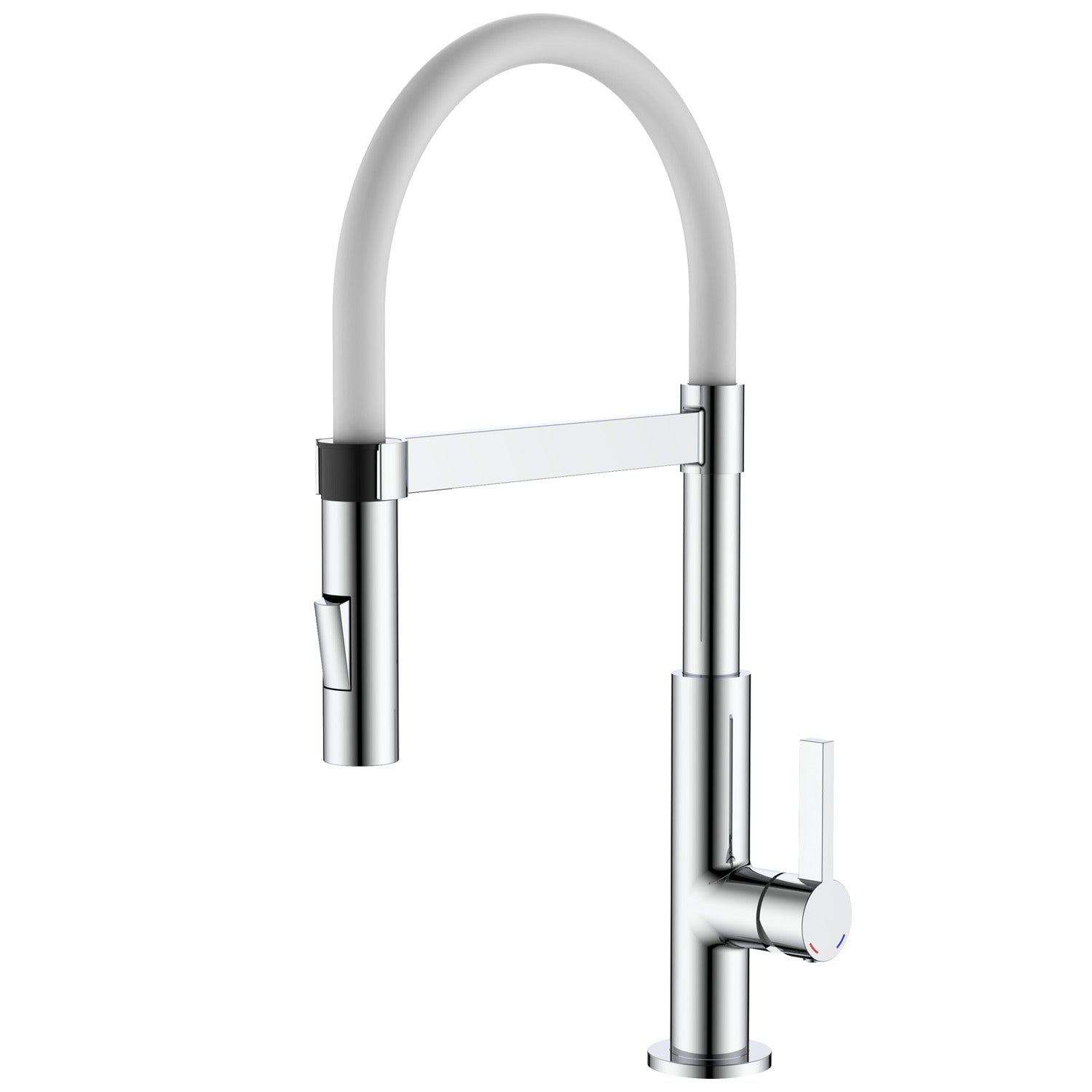 Miscelatore cucina con canna flessibile in silicone bianco con attacco magnetico Mixlav by CeramicStore | Lo specialista del tuo bagno