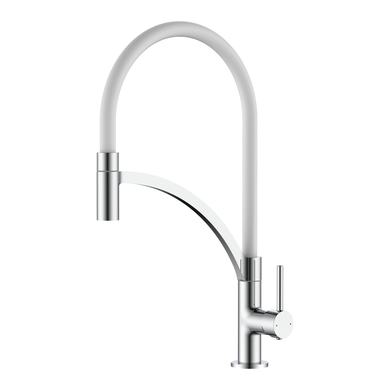 Miscelatore cucina 1 getto con canna flessibile in silicone bianco Mixlav by CeramicStore | Lo specialista del tuo bagno