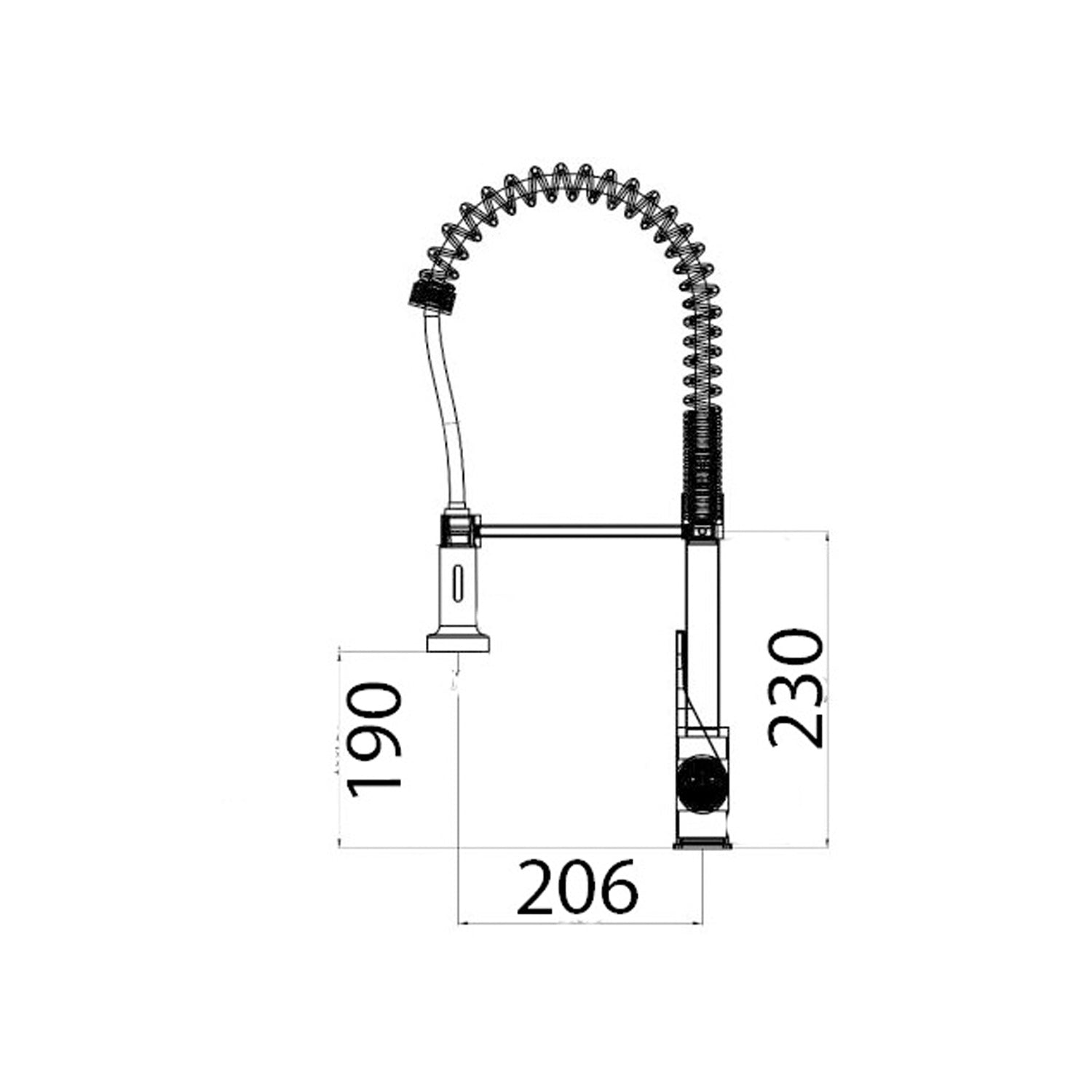  Miscelatore cucina con molla e tubo nero Mixlav by CeramicStore | Lo specialista del tuo bagno