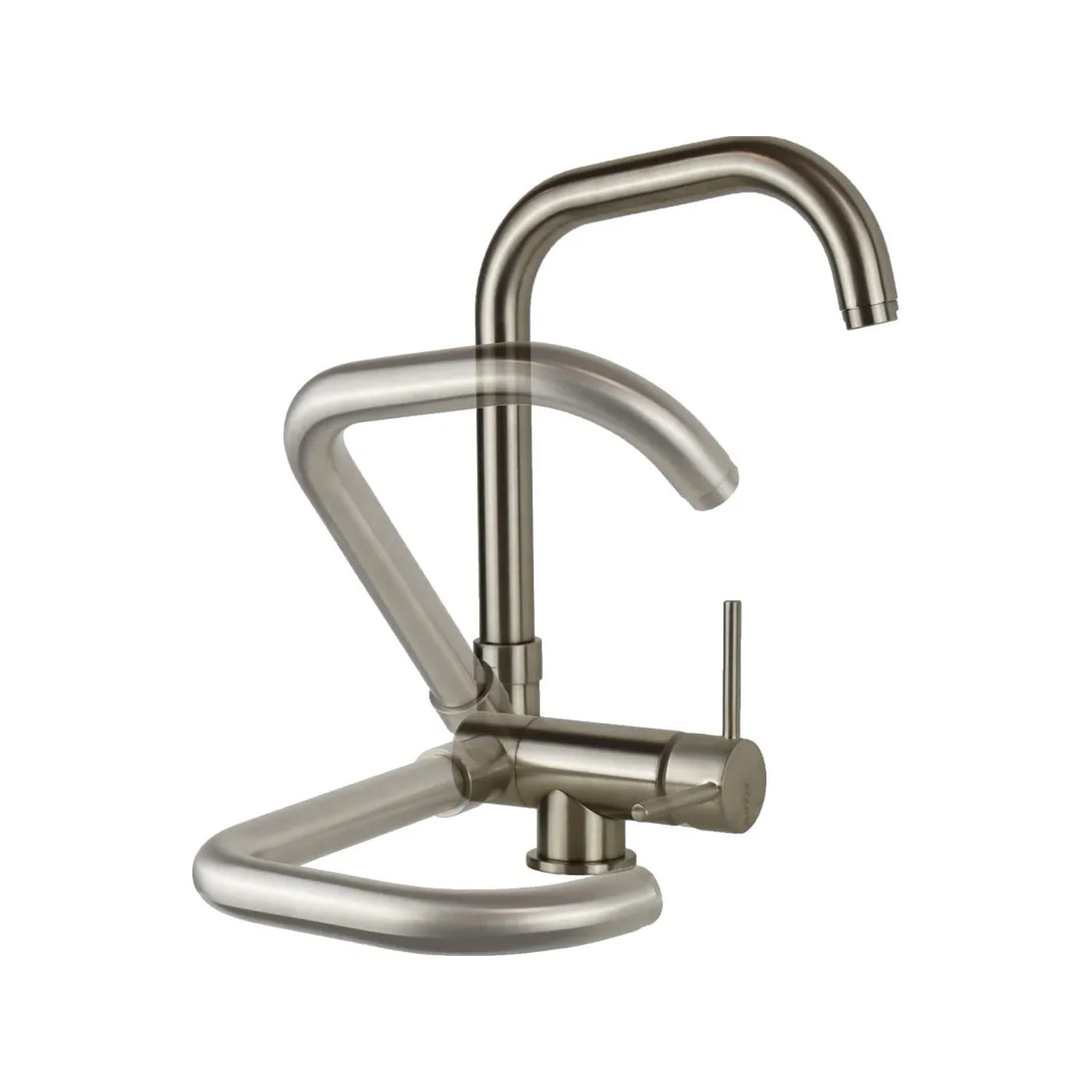  Miscelatore cucina con canna abbattibile nichel spazzolato Mixlav by CeramicStore | Lo specialista del tuo bagno