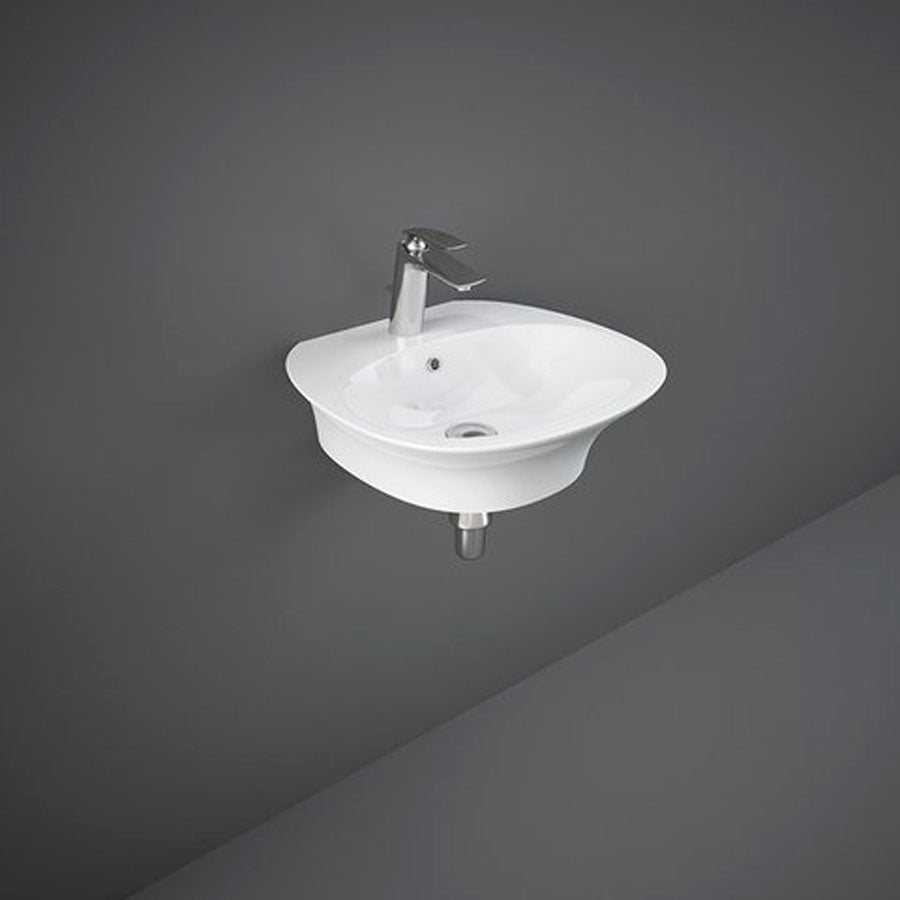 Lavabo sospeso Sensation in ceramica bianca lunghezza 50 cm by CeramicStore | Lo specialista del tuo bagno