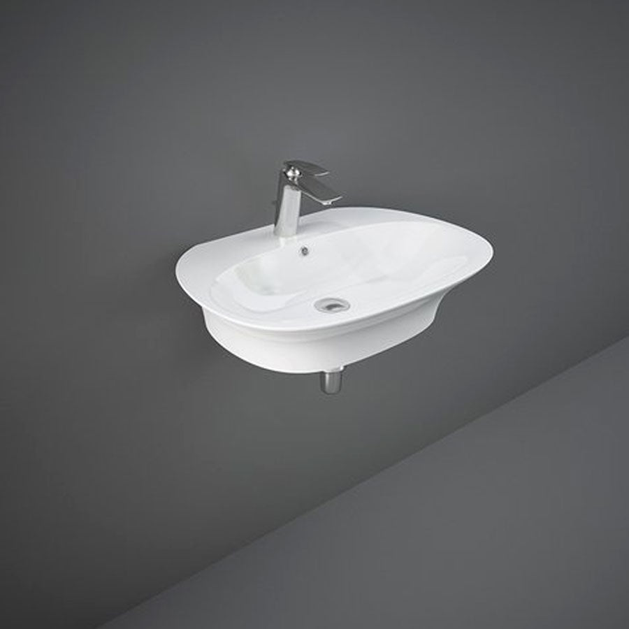 Lavabo sospeso Sensation in ceramica bianca lunghezza 65 cm by CeramicStore | Lo specialista del tuo bagno