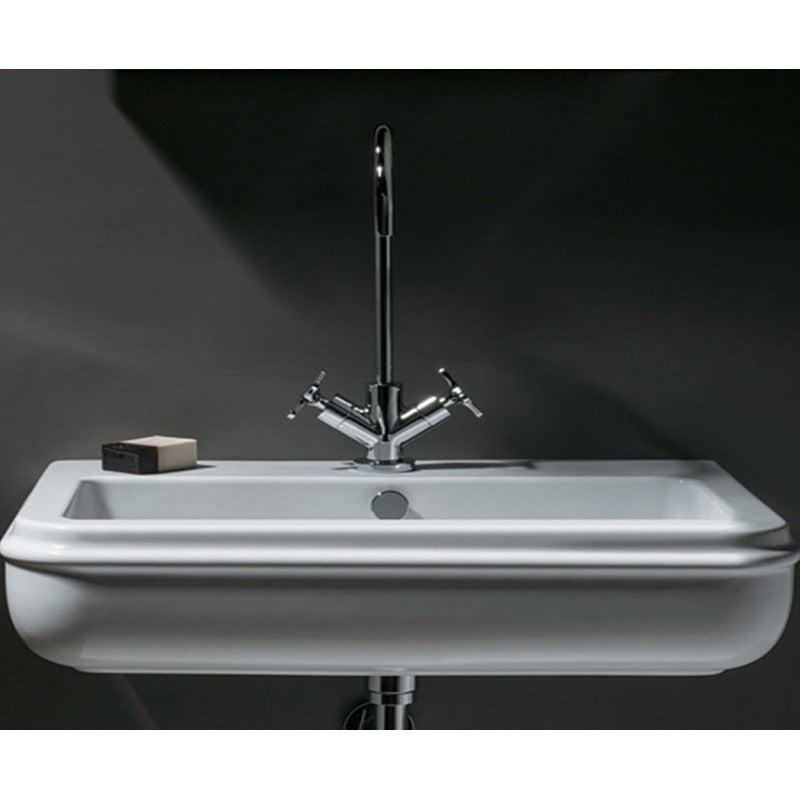  Lavabo sospeso/appoggio 90 cm Azzurra modello Charme  ceramica