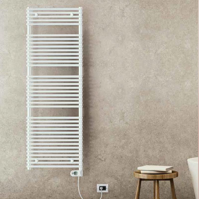 Termoarredo elettrico bianco Lazzarini E-Catania 37 tubi resistenza 750 watt by CeramicStore | Lo specialista del tuo bagno
