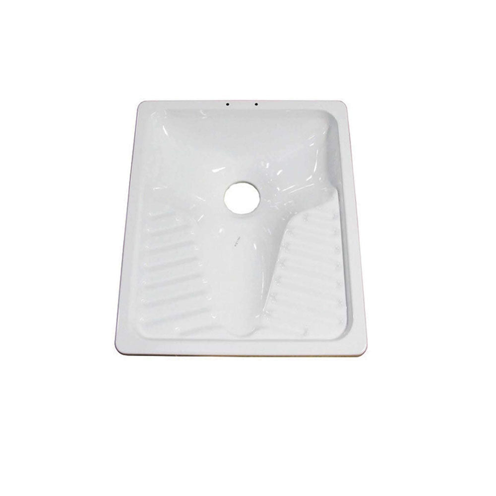  Vaso alla turca in acciaio porcellanato 55x65x15 cm