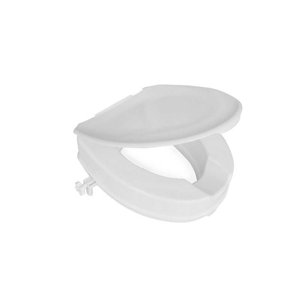 Ciambella  bianca universale rialzata con coperchio Victor altezza 10 cm