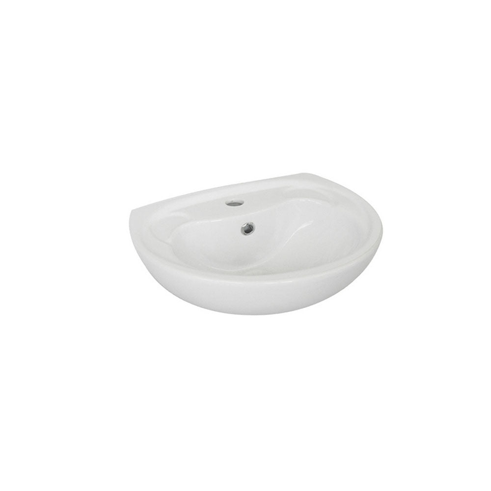 Lavabo a parete ceramica bianca 37x45 con foro monocomando by CeramicStore | Lo specialista del tuo bagno