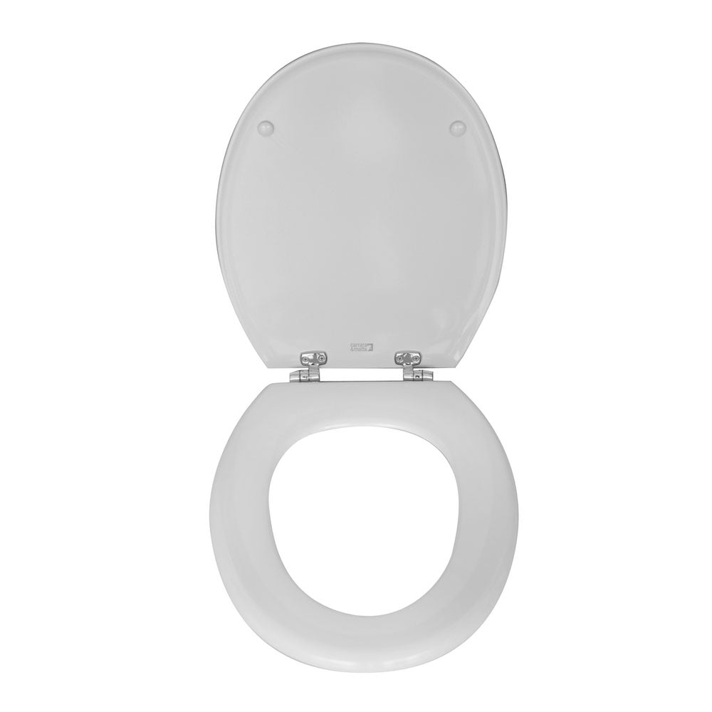  Sedile wc universale Carrara & Matta in legno bianco Canyon larghezza 37 cm