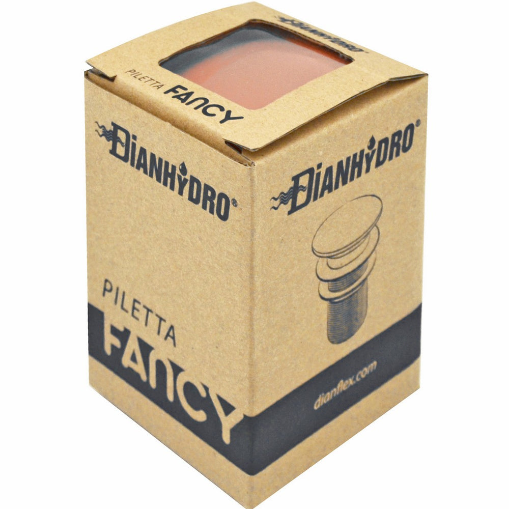  Piletta lavabo click-clack Fancy bianca con tappo tondo in ceramica senza troppo pieno by CeramicStore | Lo specialista del tuo bagno