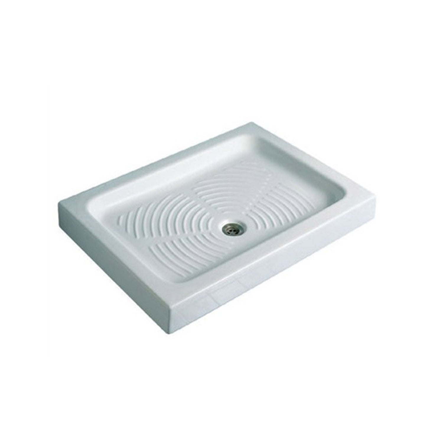 Piatto doccia in ceramica bianca lucida modello Stella 80x100cm Made in Italy 2