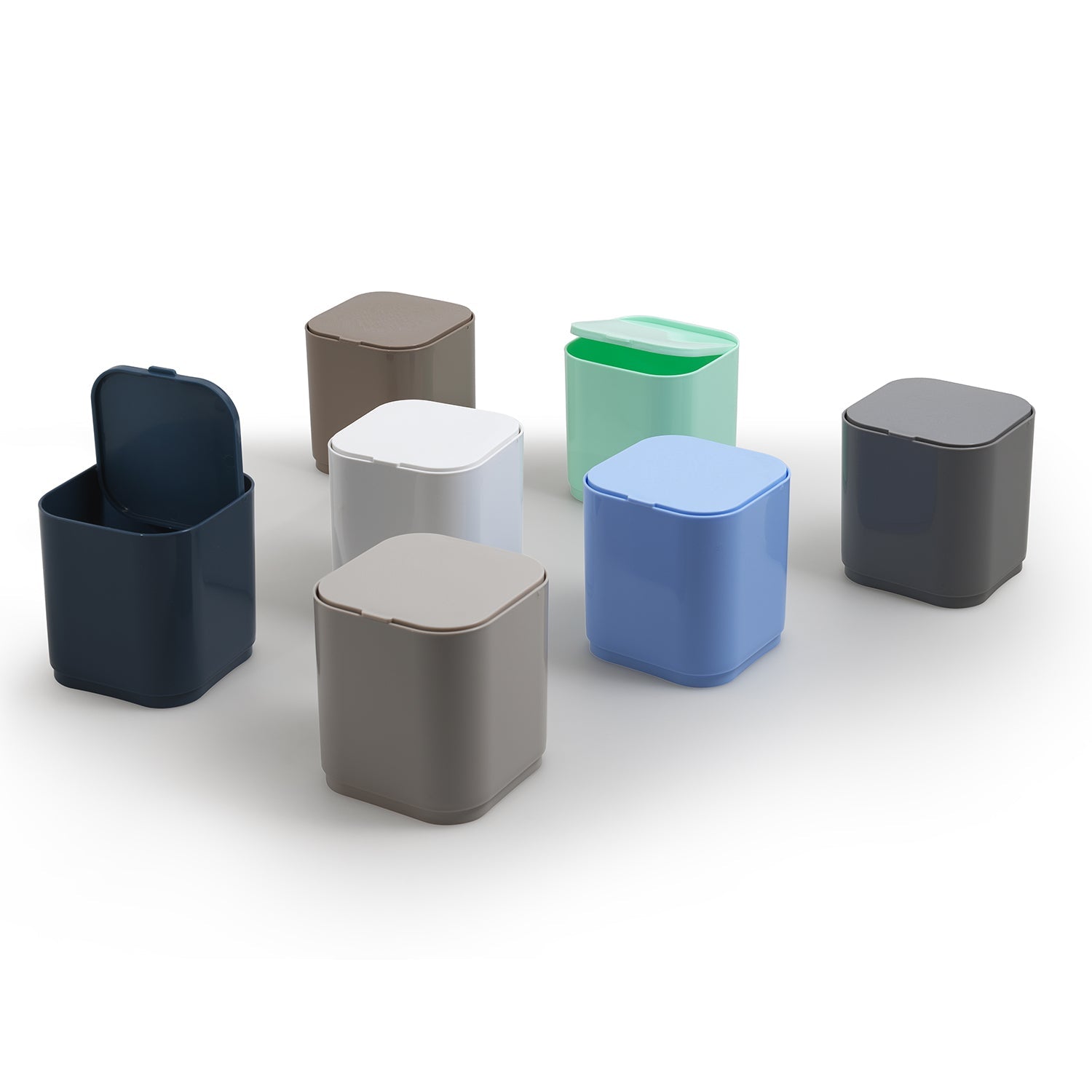  Cestino da tavolo 1.2 lt da appoggio Gedy serie Seventy - Beige by CeramicStore | Lo specialista del tuo bagno