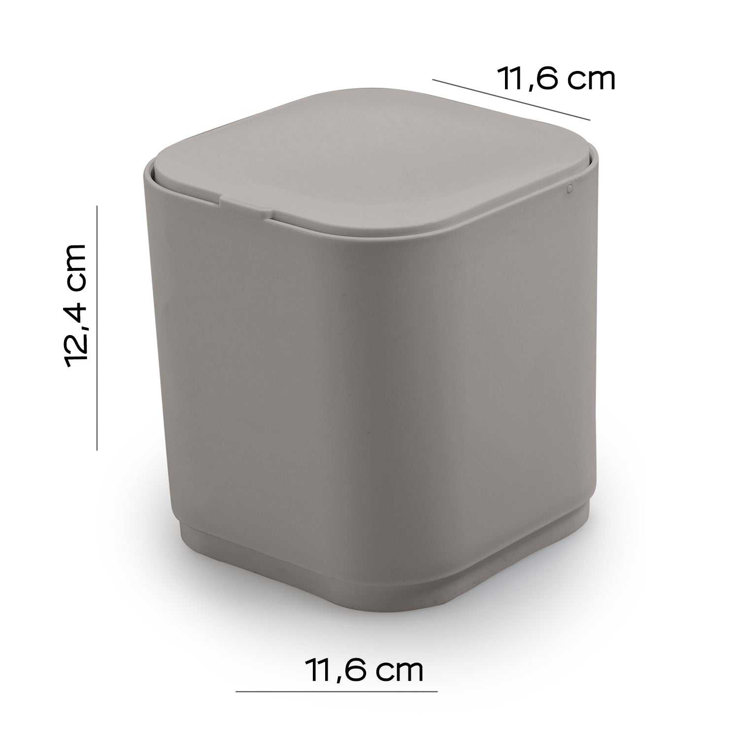  Cestino da tavolo 1.2 lt da appoggio Gedy serie Seventy - Beige by CeramicStore | Lo specialista del tuo bagno