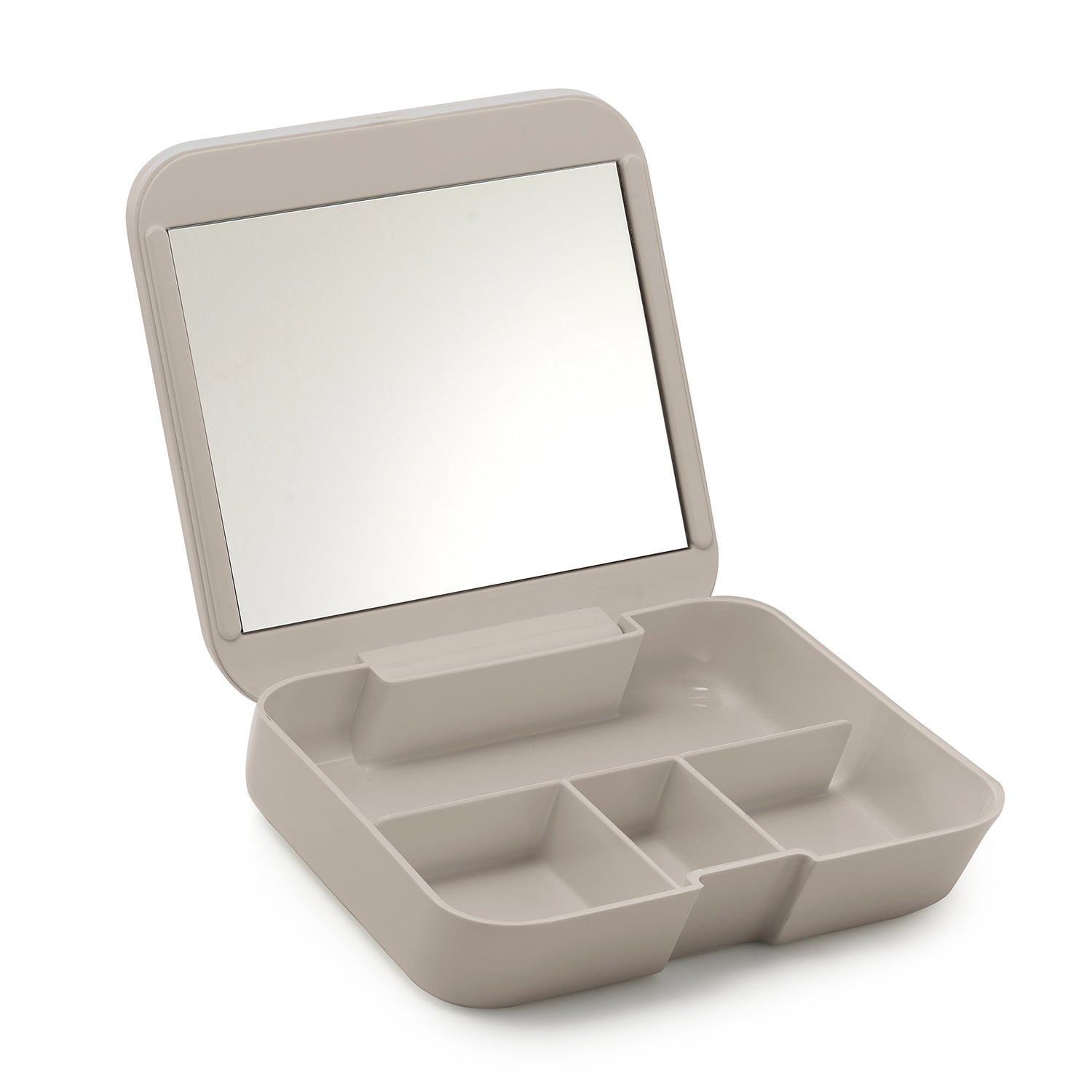 Organizer con specchio da appoggio Gedy serie Seventy - Beige by CeramicStore | Lo specialista del tuo bagno