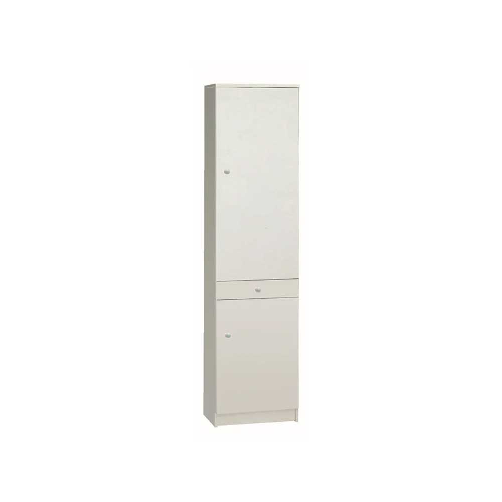 Mobile colonna a 2 ante e 1 cassetto con 3 ripiani regolabili finitura Bianco Liscio by Sarmog by CeramicStore | Lo specialista del tuo bagno