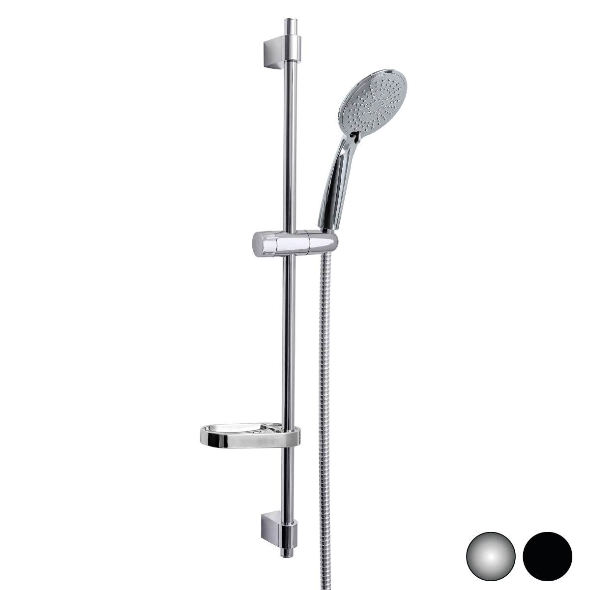 Saliscendi doccia completo DocciaGo modello Nova con water saving - Cromo