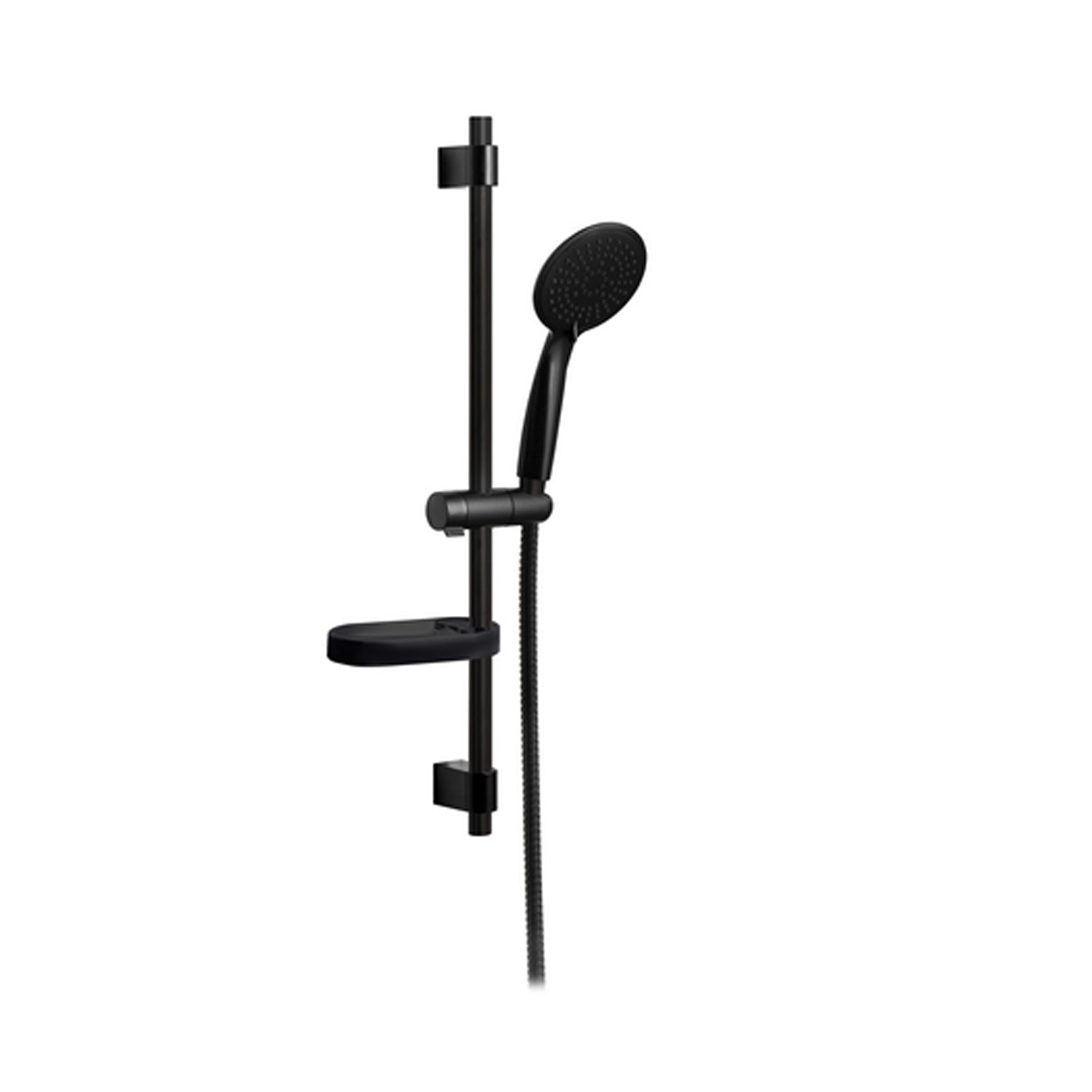 Saliscendi doccia completo DocciaGo modello Nova con water saving - Nero Opaco