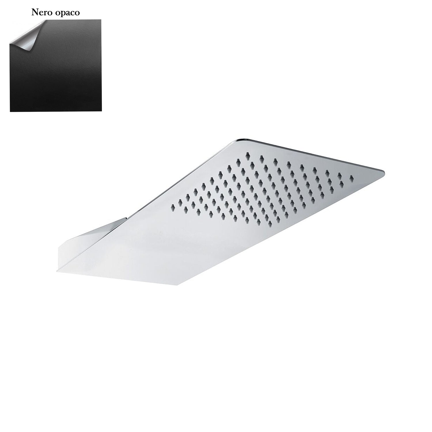 Soffione Lipsia monogetto nero 55x23cm di Sphera Docce