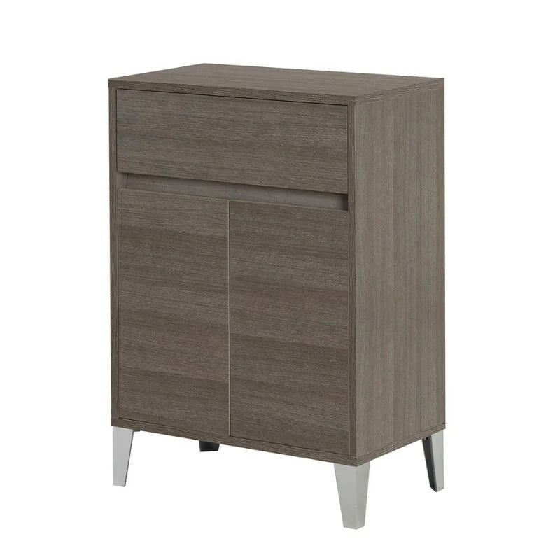 Base a due ante e un cassetto Cubi&Co serie Mondial 60x85x35 cm - Rovere scuro