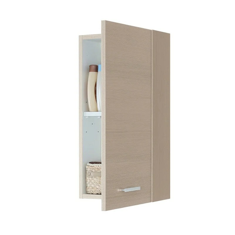 Pensile in nobilitato melaminico con un'anta Cubi&Co serie Star 35x70x18 cm - Larice 3