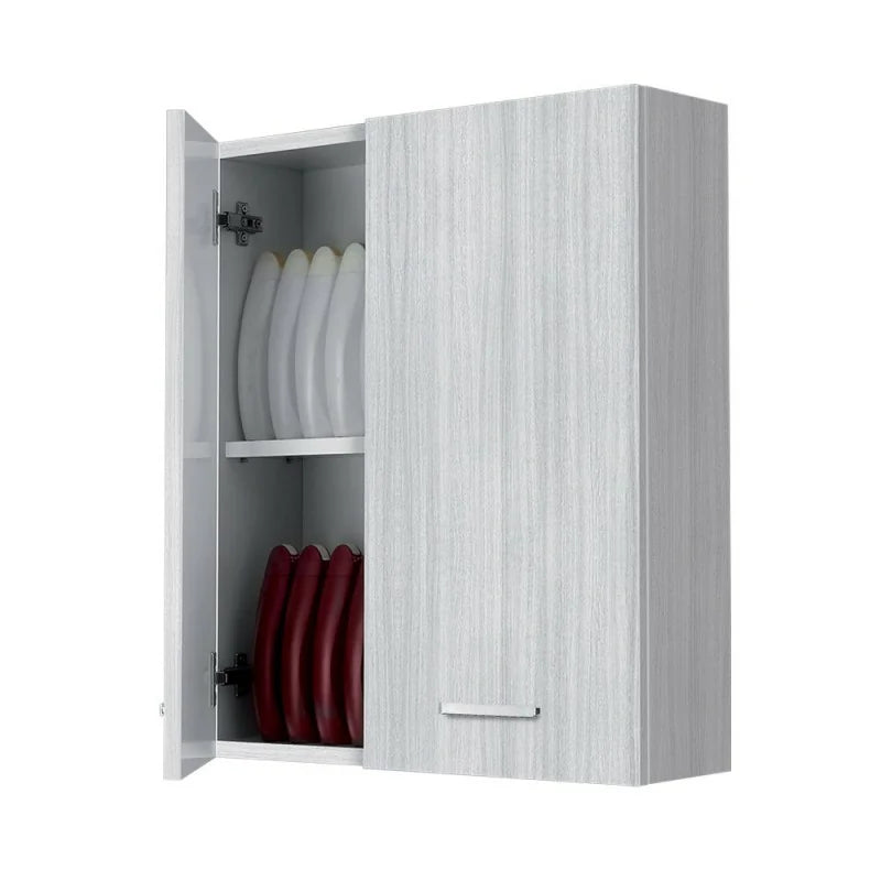 Pensile a due ante Cubi&Co serie Star con apertura tradizionale 60x70x18 cm - Grigio 2