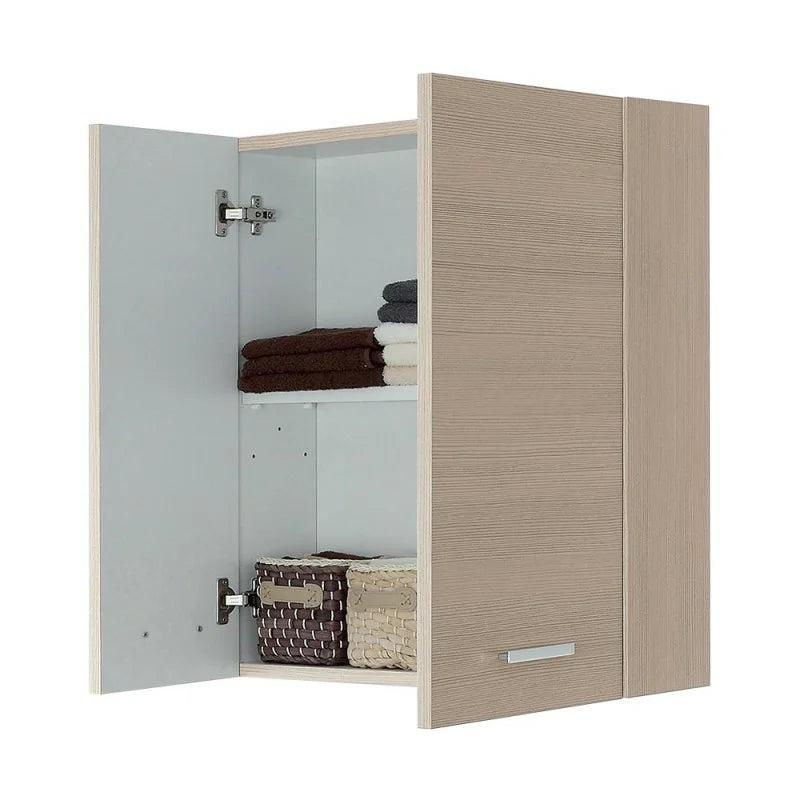 Pensile a due ante Cubi&Co serie Star con apertura tradizionale 60x70x18 cm - Larice 4