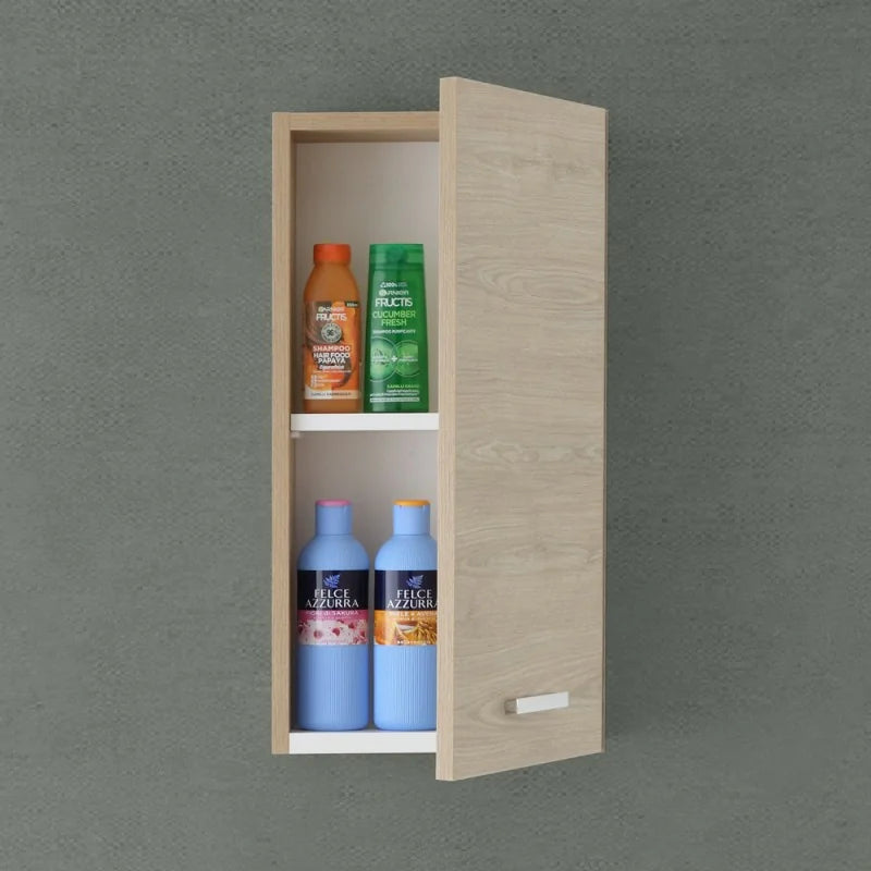 Pensile in nobilitato melaminico con un'anta Cubi&Co serie Star 35x70x18 cm - Rovere dolomite 3