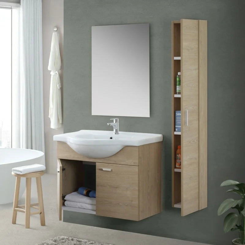 Pensile a un'anta lunga Cubi&Co serie Star 24x150x15 cm - Rovere dolomite 3