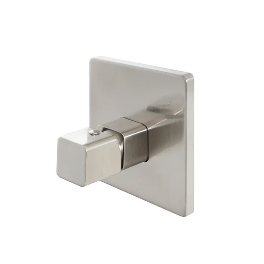 Kit miscelatore lavabo + bidet + doccia a una sola via RubiFlux serie Lilium Modello Grey con piletta clic-clac - Nickel spazzolato 6