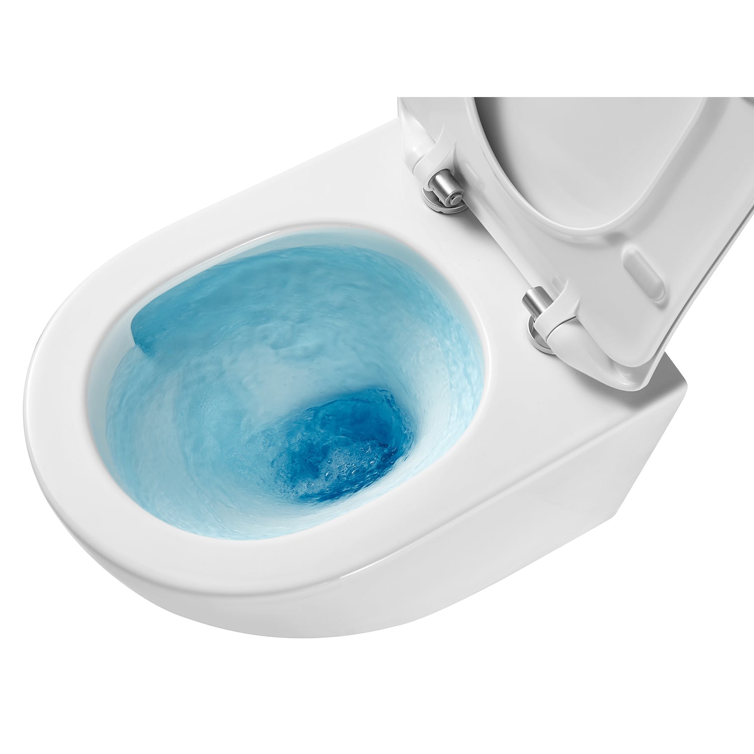  Sanitari bagno sospesi con copriwater BathCore modello Serenity Rimless/Tornado Quiet 49.5x36.5 cm - Bianco