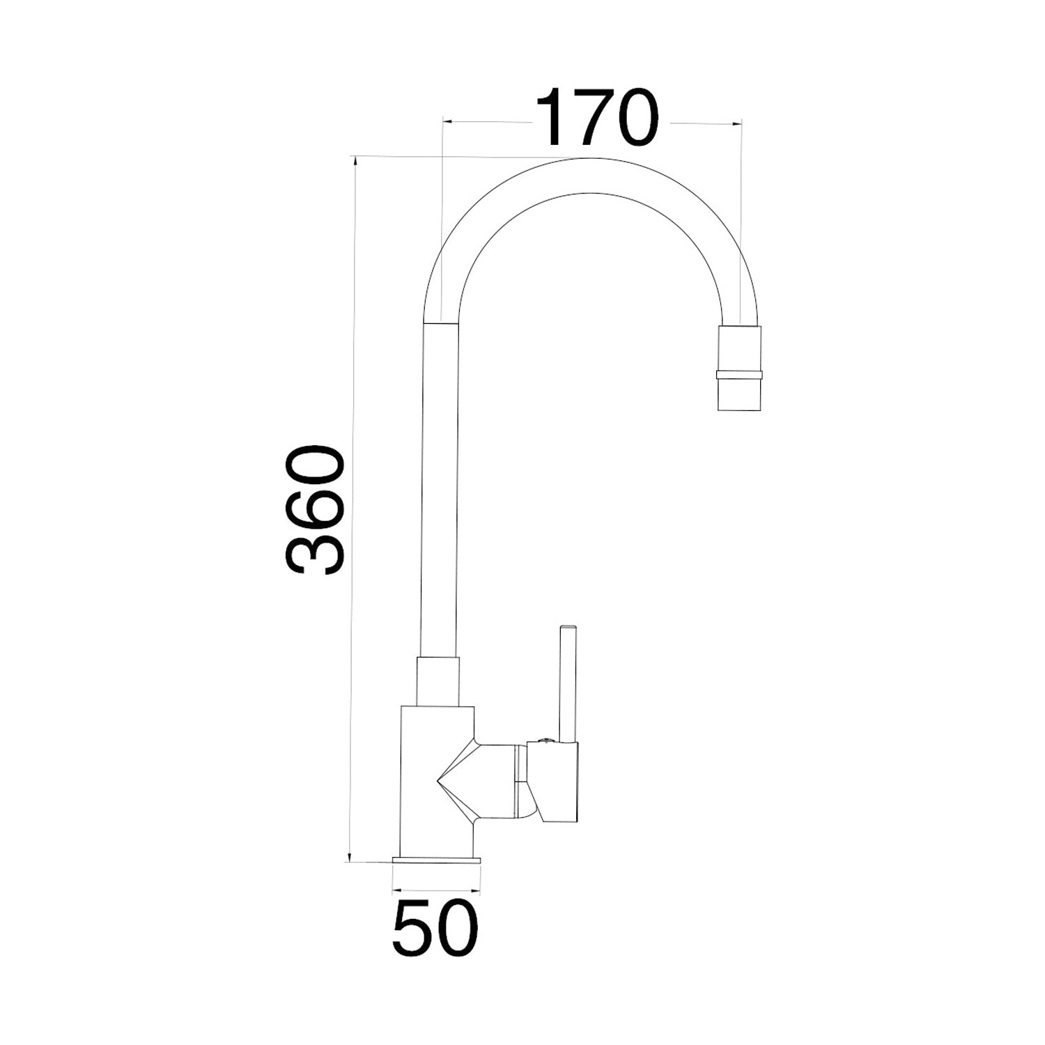 Miscelatore cucina con canna flessibile e girevole in silicone nero Mixlav by CeramicStore | Lo specialista del tuo bagno