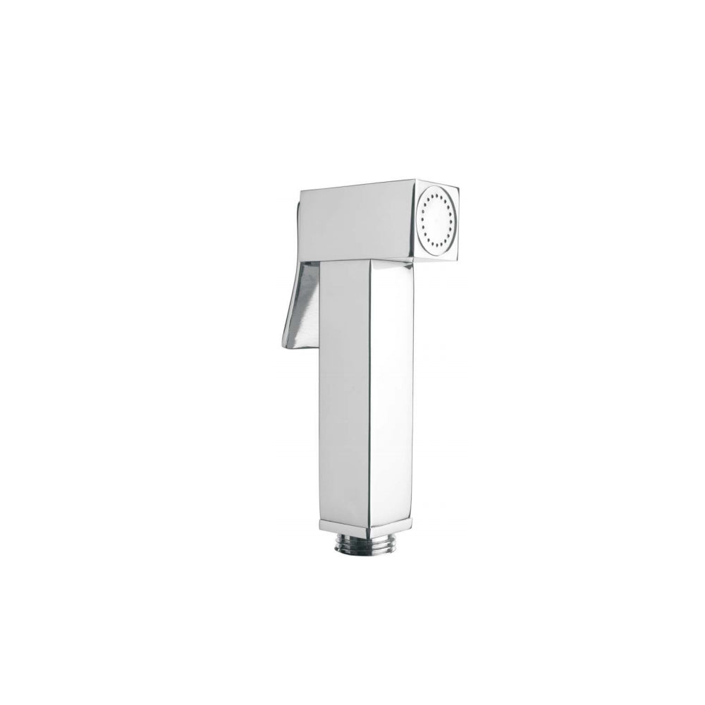  Idroscopino doccetta wc/bidet in ottone modello Maya squadrato con pulsante Ares by CeramicStore | Lo specialista del tuo bagno