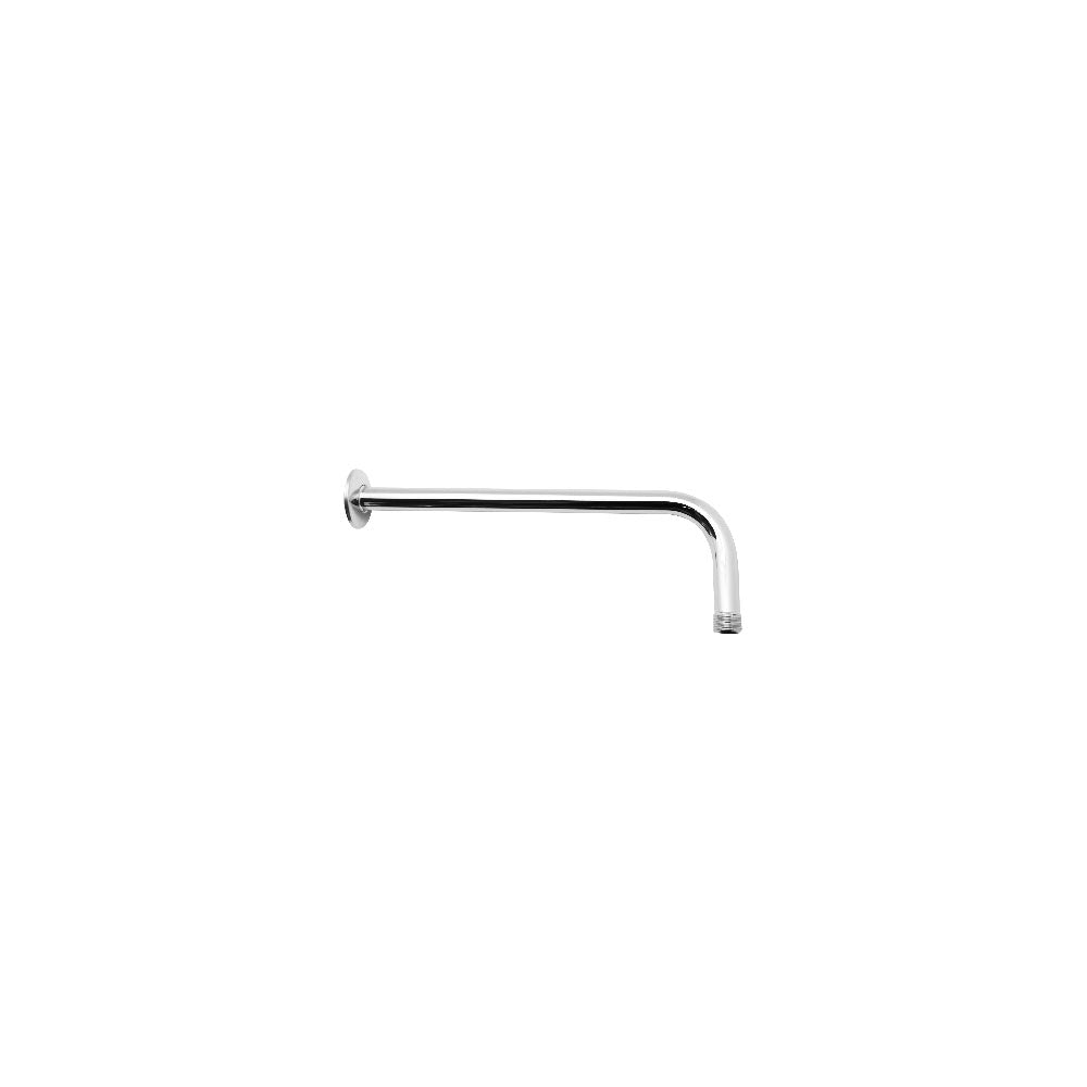 Braccio doccia in ottone lunghezza 20 cm completo di rosone acciaio inox by CeramicStore | Lo specialista del tuo bagno
