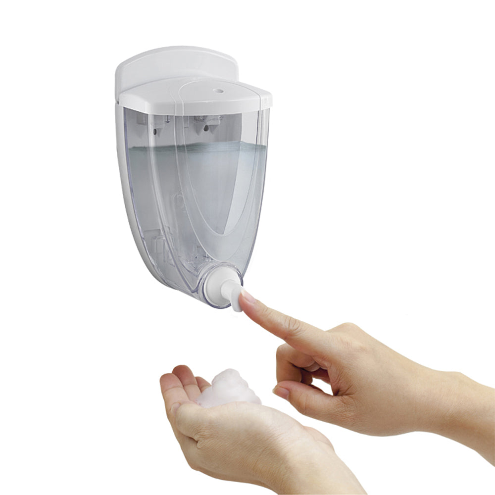  Distributore sapone a parete Gedy modello Torpedo da 600 ml - Bianco by CeramicStore | Lo specialista del tuo bagno