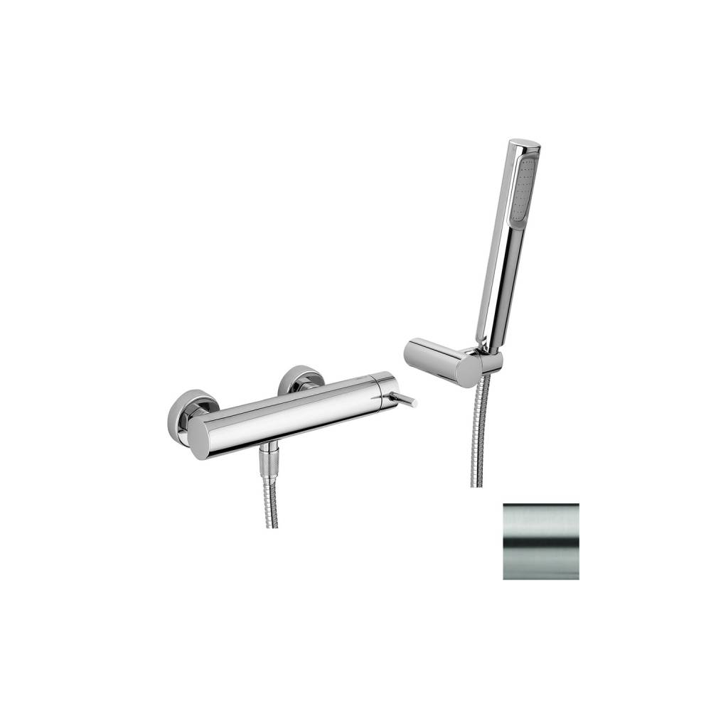 Miscelatore doccia con duplex serie Stick modello SK168DST steel looking Paffoni by CeramicStore | Lo specialista del tuo bagno