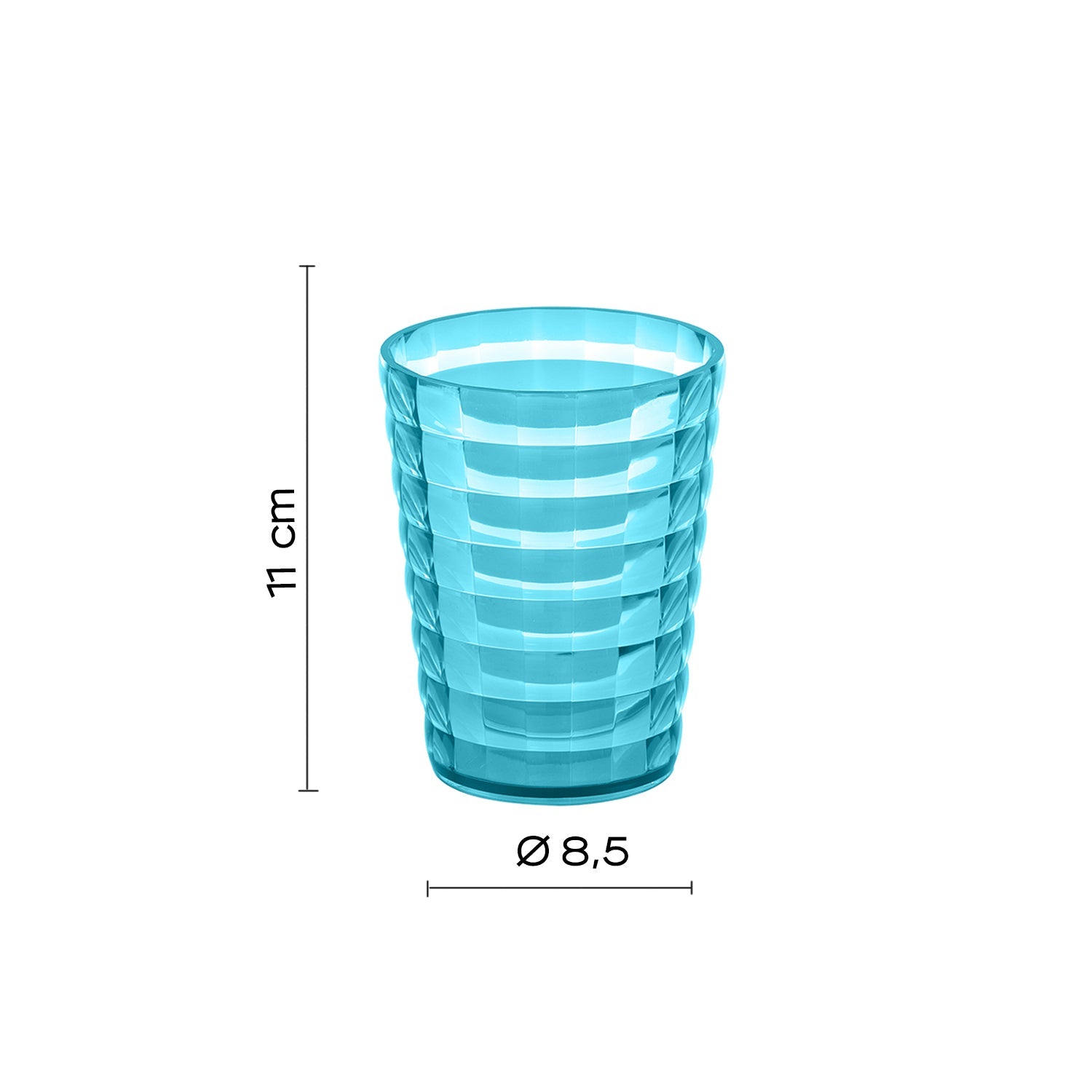  Portaspazzolini da appoggio Gedy serie Glady - Celeste