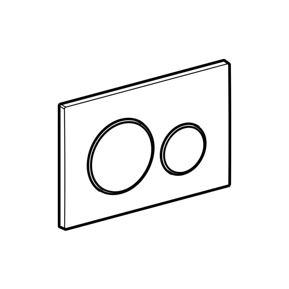 115.882.KH.1 Piastra di azionamento Geberit Sigma 20 Cromo-Satinata-Cromo 2