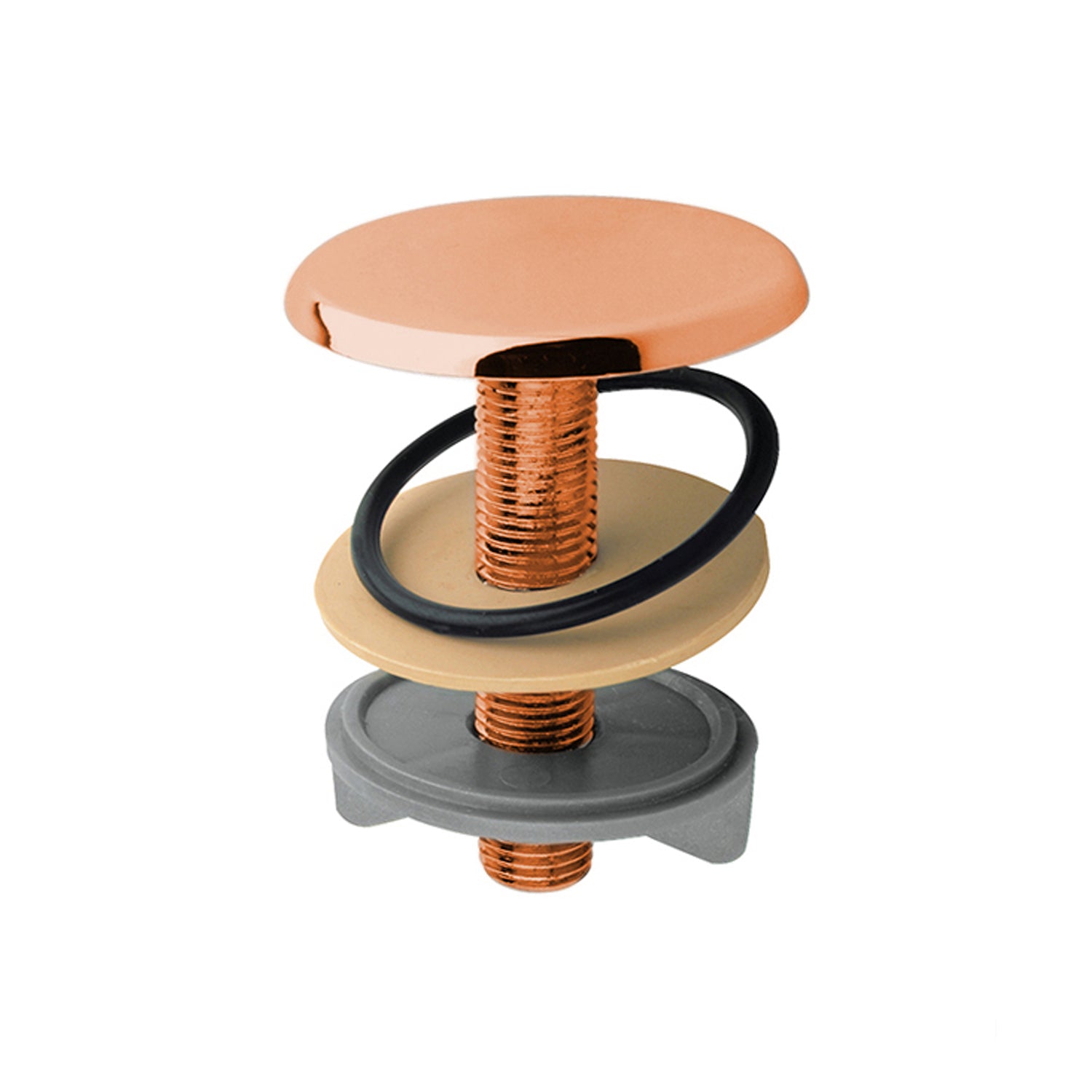 Tappo copriforo in ottone RubiFlux ø 49 mm - Rame