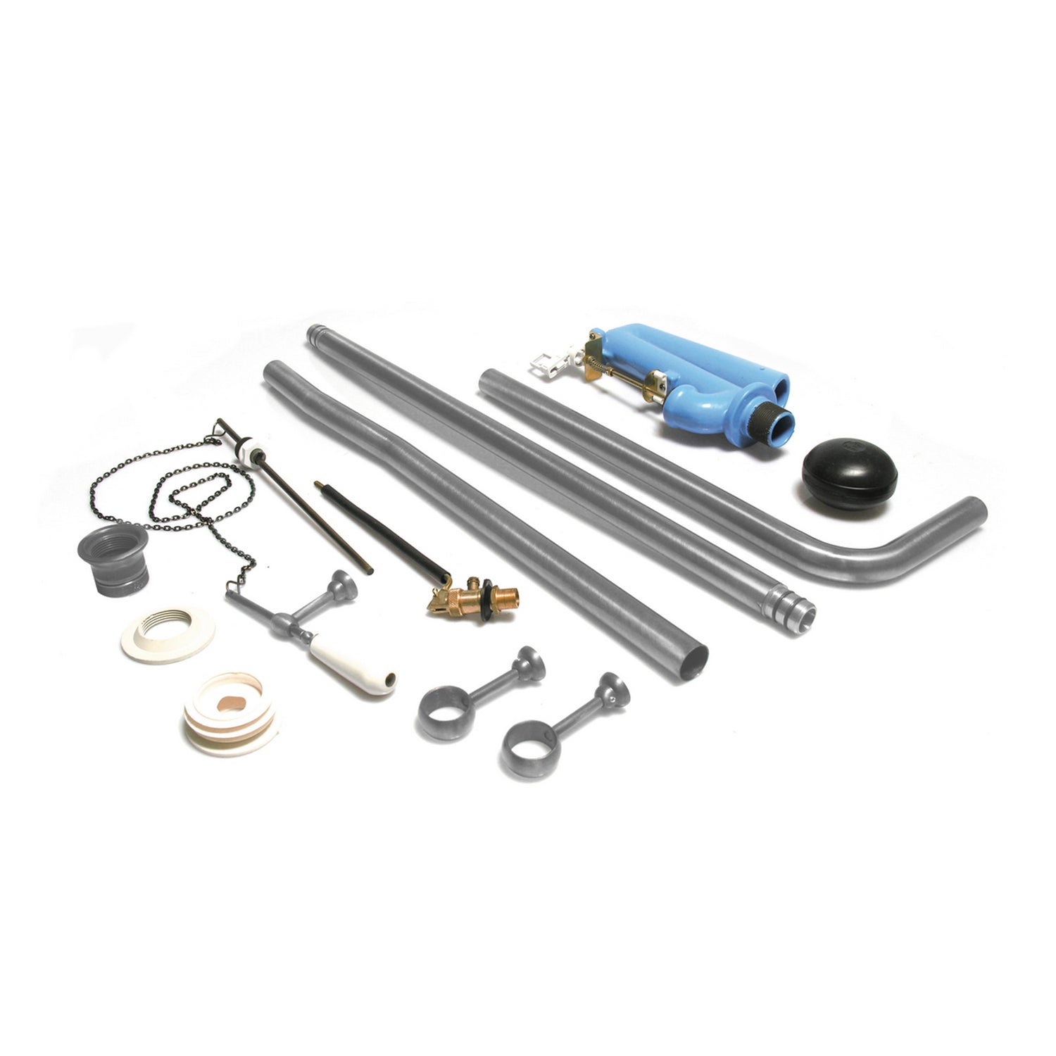 Set tubo, catena e meccanismo per cassetta alta BathCore - Cromo