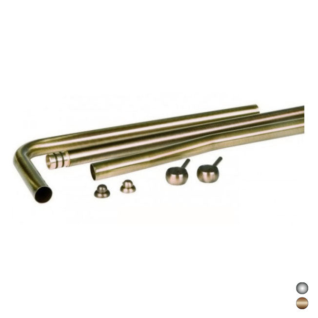 Kit 3 tubi in ottone per cassetta alta - Bronzo