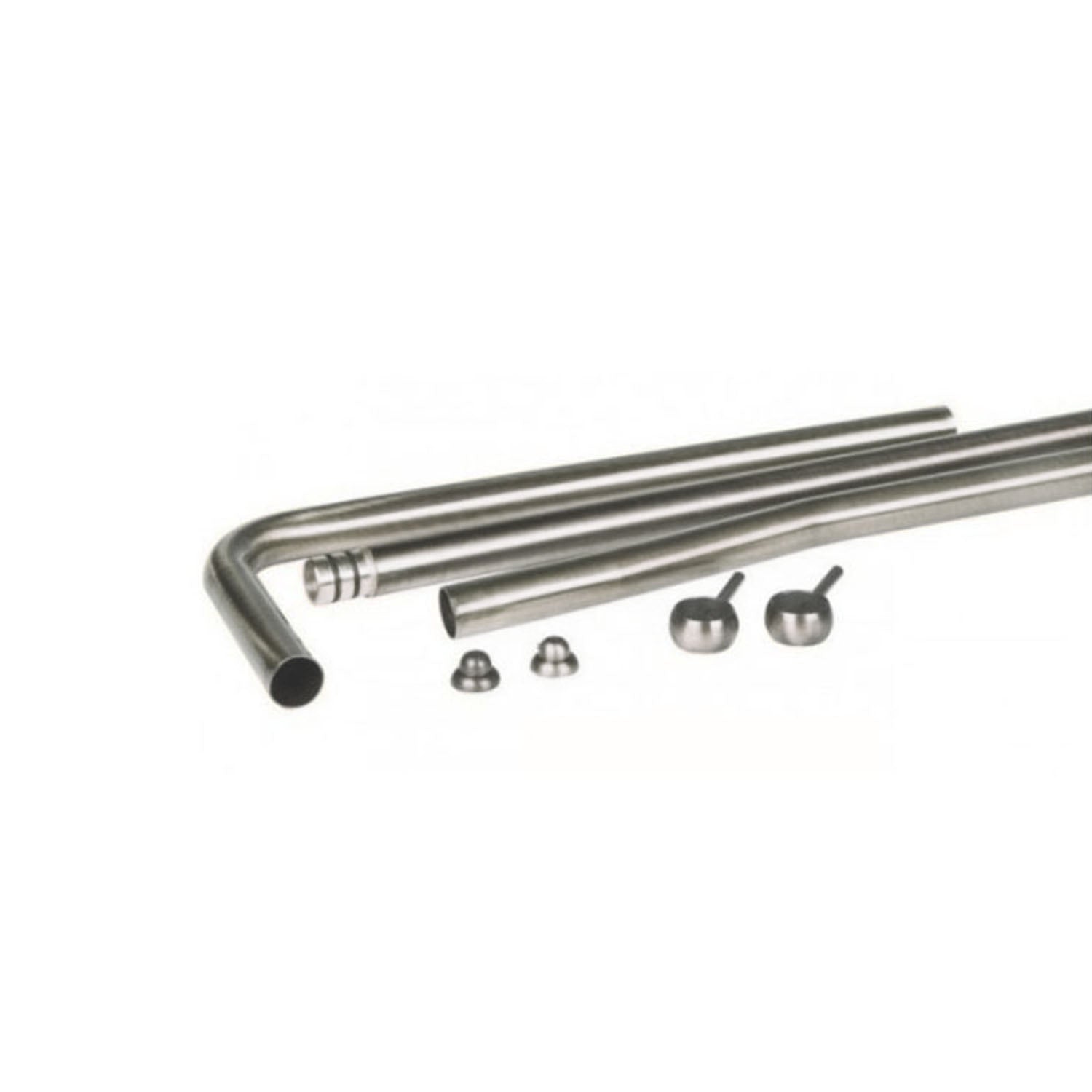 Kit 3 tubi in ottone per cassetta alta - Cromo