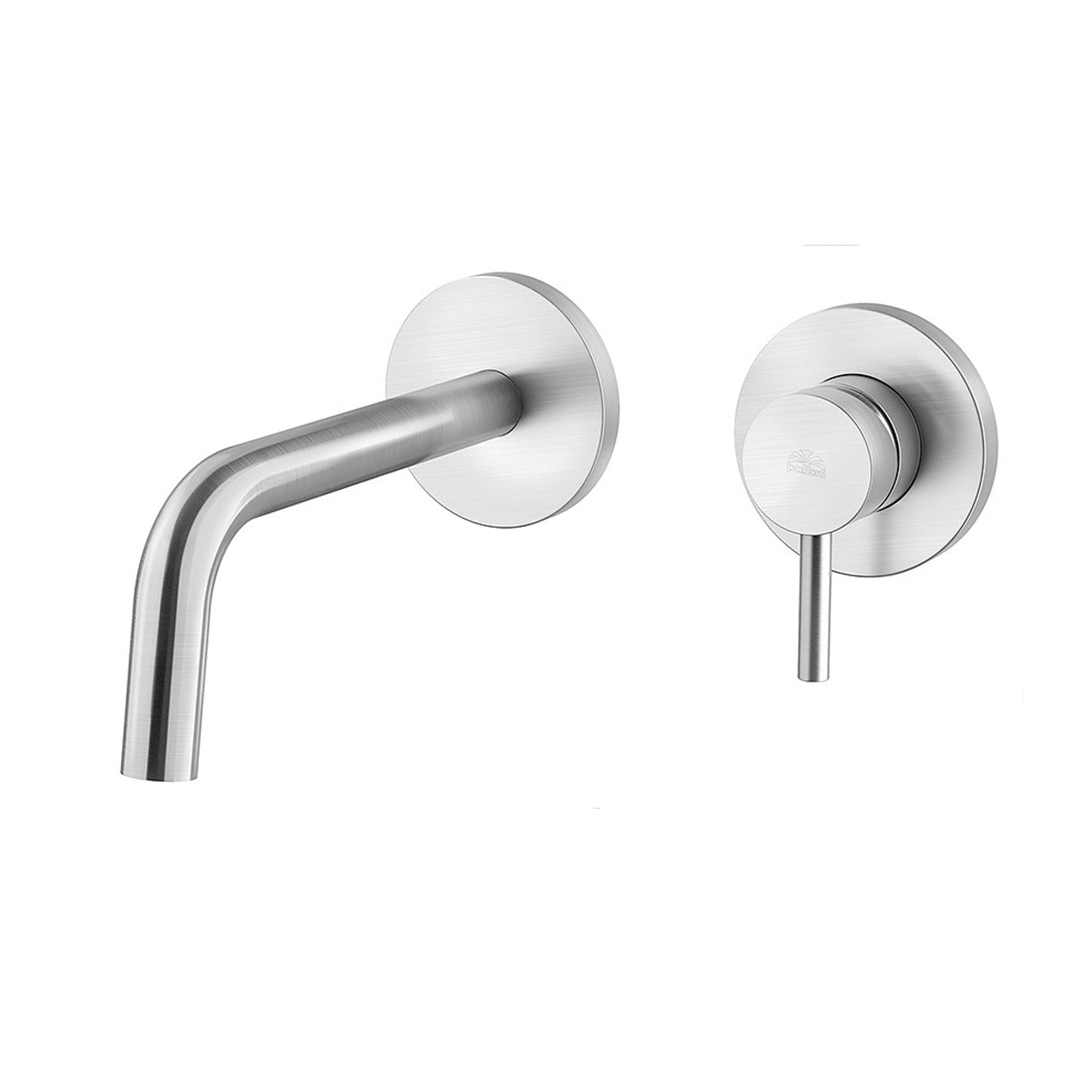 Miscelatore lavabo incasso Paffoni Light con bocca a muro lunga 245 mm finitura satinata by CeramicStore | Lo specialista del tuo bagno