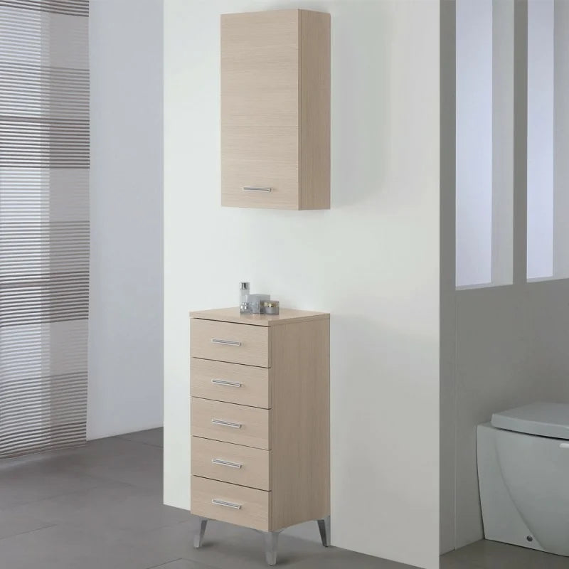 Base con cinque cassetti Cubi&Co serie Star 35x83,5x34 cm - Larice 2