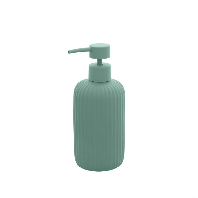 Dispenser sapone in ceramica soft touch BathCore serie Prisma - Verde
