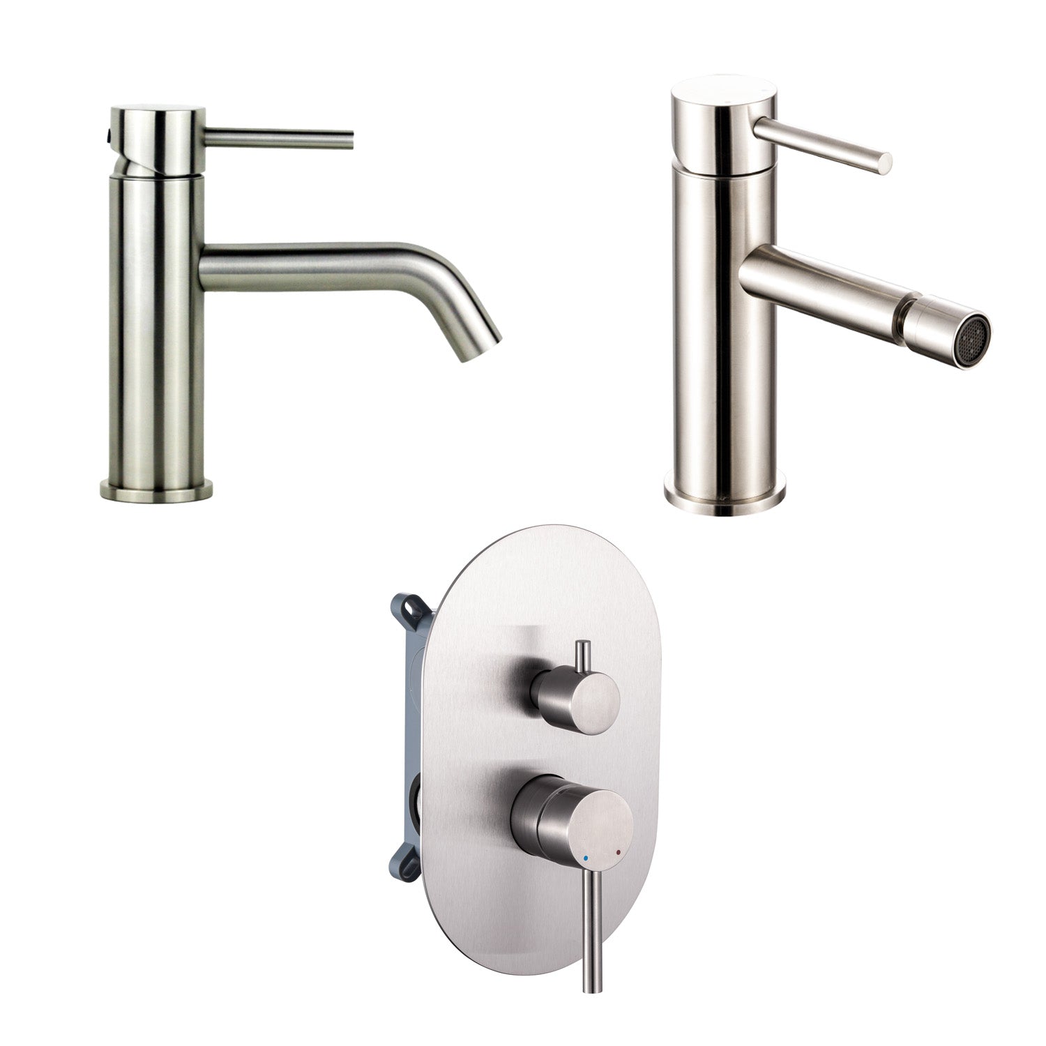 Composizione di miscelatori per lavabo