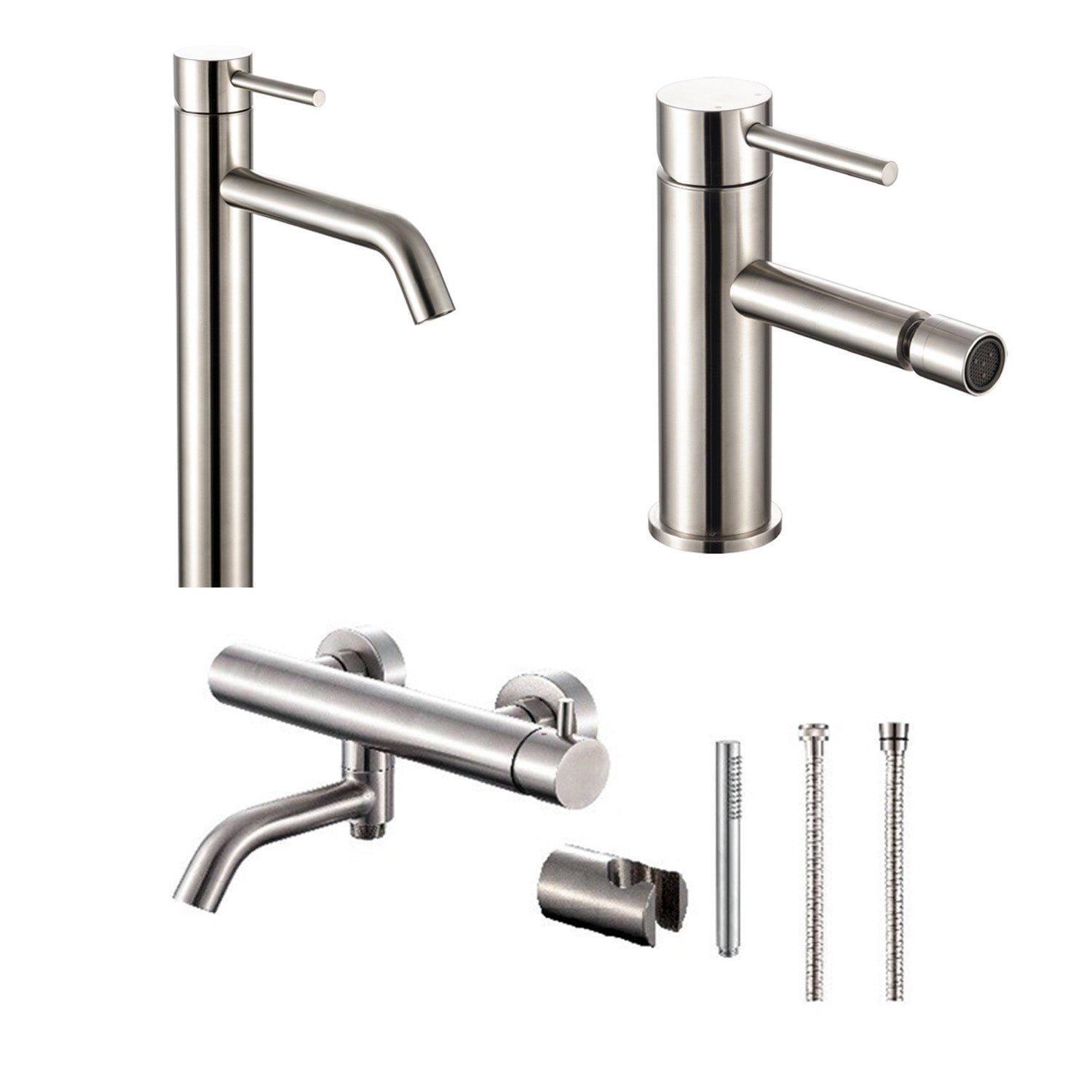 Composizione di miscelatori per lavabo alto