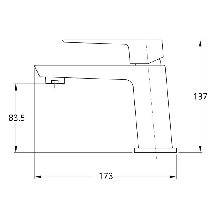 Kit miscelatore lavabo, bidet e doccia esterno RubiFlux serie Arkon con scarico clic-clac - Cromo 2